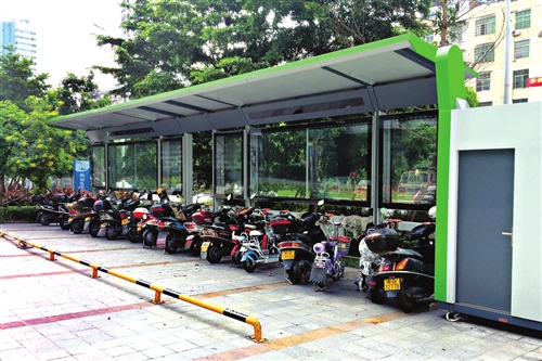 将敦促物业建电动自行车集中停放点