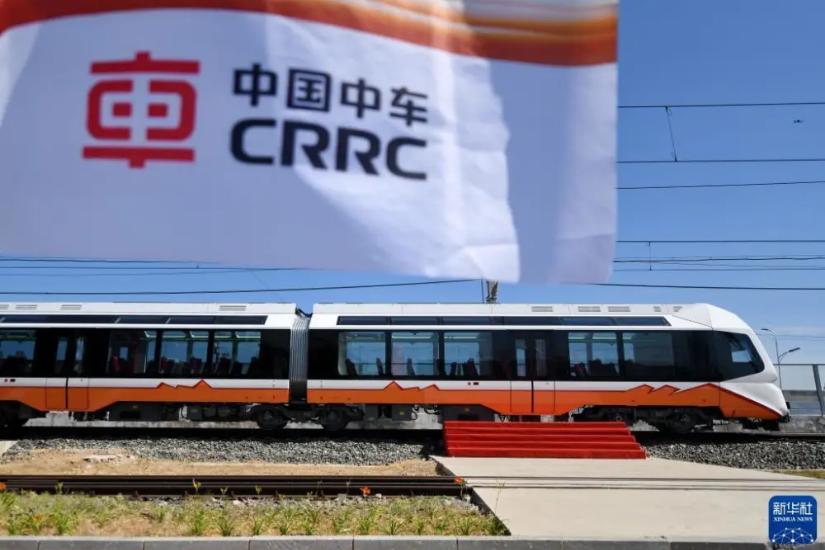 我国首次出口新能源轻轨车辆
