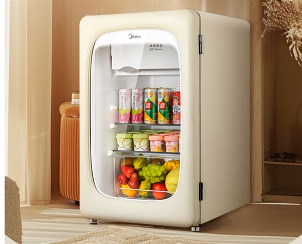 美的冰吧JC-116GMR(E)：精致储鲜新体验，打造家庭与办公的品质角落